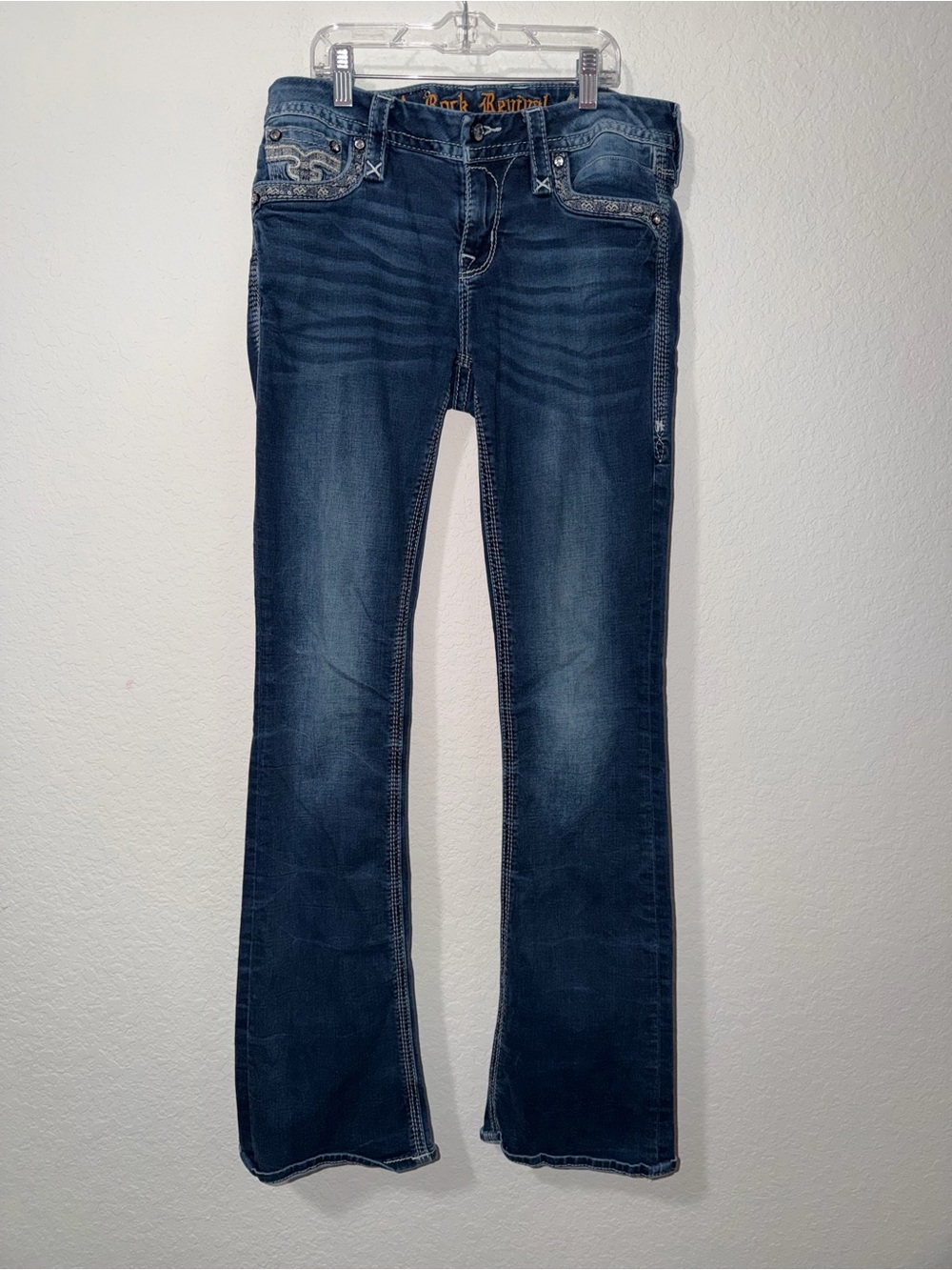 Rock Revival Tali Midrise Boot Jeans with Embroidered Pockets